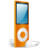 iPod Nano的橙色的 iPod Nano orange on